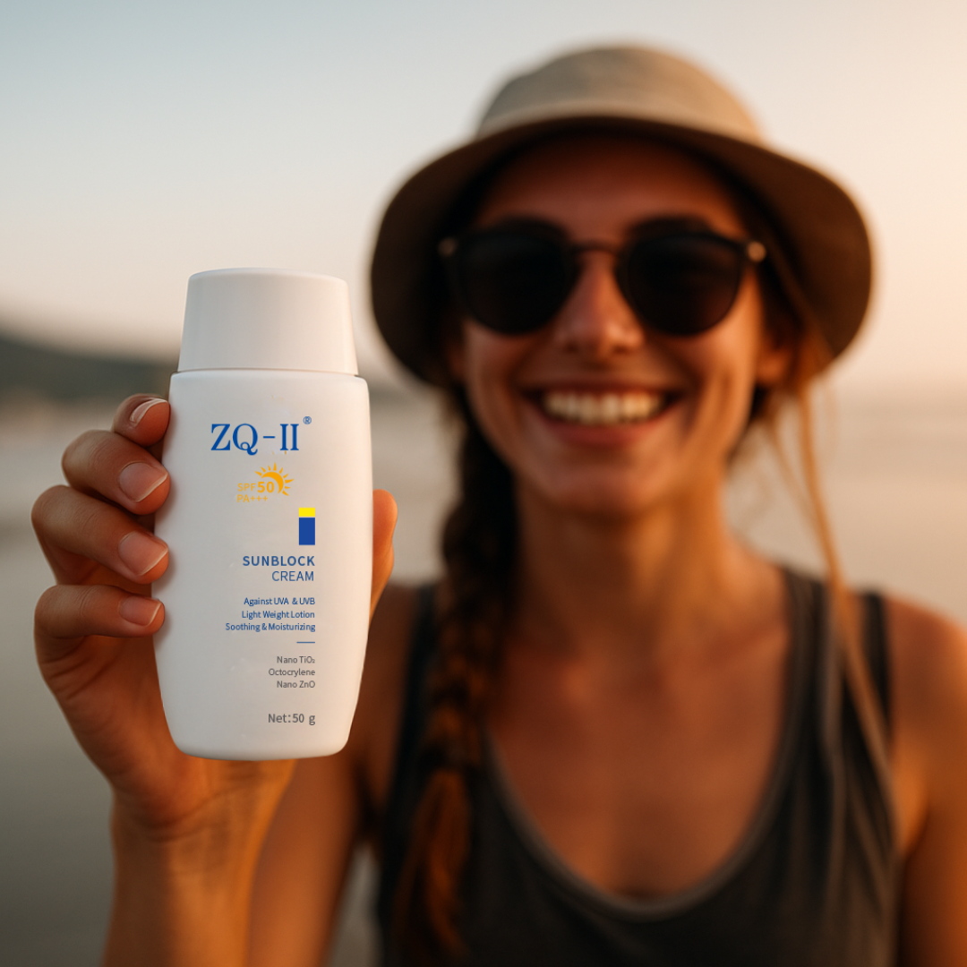 ZQ-II Sunblock Cream: Vestri Daily SkinCare essential - non solum enim aestas!